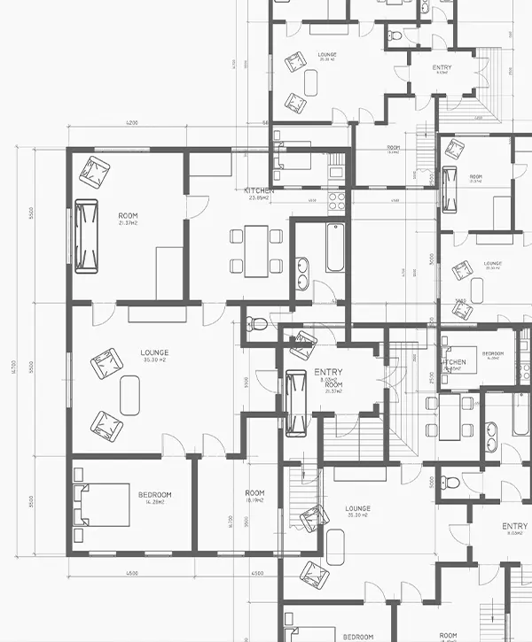 floor plans architectural background. Blue print of building. Technical draw.
