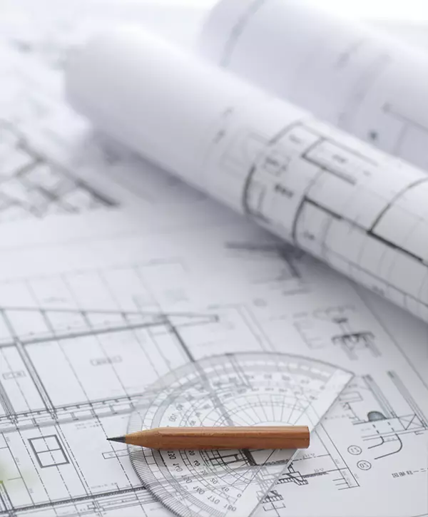 design plans of a new house, custom home design on paper in La Vista Nebraska
