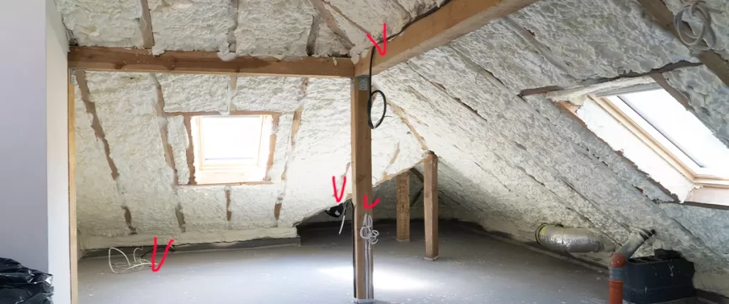 roof insulation in attic